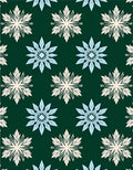 Earthy Cream Blue Starburst Medallion Rug