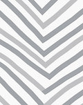 Gray White Chevron Lines Rug