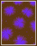 Vibrant Purple Floral Galaxy Rug