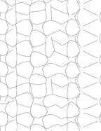 Organic Woven White Geometric Rug