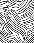 Bold Black White Curved Lines Rug