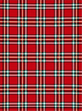 Classic Red Intersecting Plaid Rug