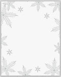 Winter Frost Snowflake Border Rug