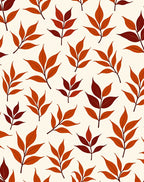 Autumn Leaf Branch Scattering Rug
