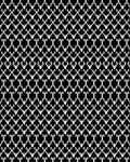 White Crested Lattice Inverted Arches Rug