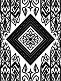 Monochromatic Geometric Diamond Abstract Rug