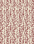 Deep Red Vine Scroll Rug