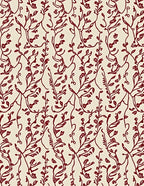 Deep Red Vine Scroll Rug