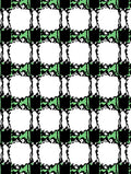 Rough Black Green White Plaid Squares Rug