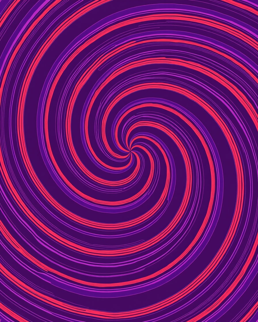 Vibrant Swirl Purple Pink Rug