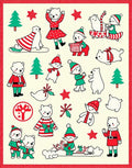Festive Elves And Bears Christmas Collection Rug