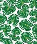 Emerald Green Fan Leaf Burst Rug