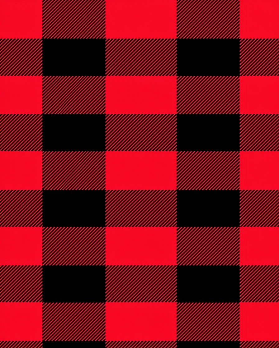 Classic Red Black Buffalo Plaid Rug