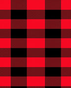 Classic Red Black Buffalo Plaid Rug