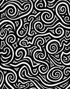 Monochromatic Swirls and Triangles Abstract Rug