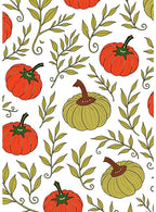 Autumn Harvest Pumpkin Leaf Rug