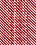 Red White Diagonal Geometric Stripe Rug
