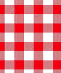 Bold Red White Gingham Check Rug
