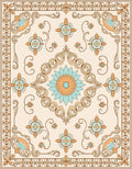Vintage Bloom medallion design Rug