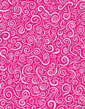 Lively Pink Swirls Abstract Rug