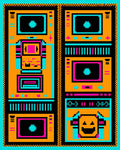 Retro Arcade Machine Pixel Art Rug