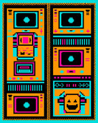 Retro Arcade Machine Pixel Art Rug