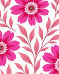 Vibrant Blossom Vine Arrangement Rug