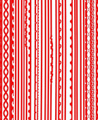 Crimson Vertical Border Medley Rug