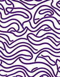 Deep Purple Wavy Lines Abstract Rug