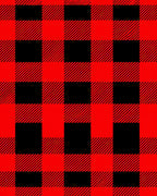 Classic Red Black Buffalo Check Rug