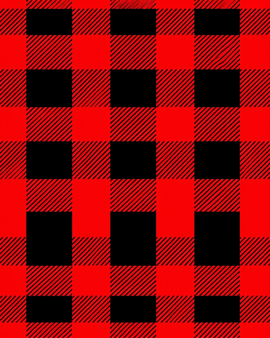 Classic Red Black Buffalo Check Rug