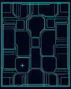 Sci-Fi Neon Circuit Board Rug