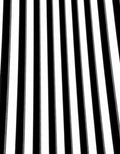 Bold Black White Vertical Stripe Rug