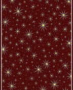 Crimson Starburst Celestial Burst Rug