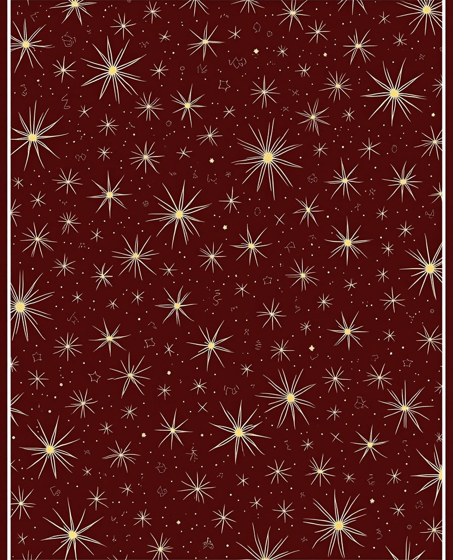 Crimson Starburst Celestial Burst Rug