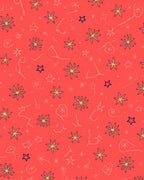 Coral Bloom Starry Night Scatter Rug