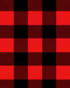 Red Black Buffalo Check Squares Rug