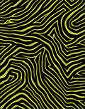 Bold Yellow Zebra Stripe Abstraction Rug
