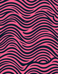 Bold Pink Abstract Wave Rug