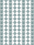Deep Green Vertical Floral Stripe Rug