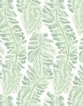 Pale Green Monstera Leaf Arrangement Rug
