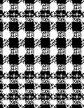 Classic Black White Houndstooth Checks Rug