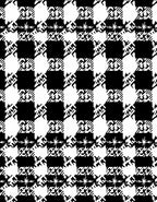 Classic Black White Houndstooth Checks Rug