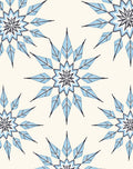 Light Blue Starburst Sunburst Medallion Rug