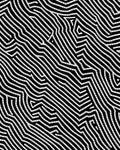 Black and White Abstract Woven Lines Rug