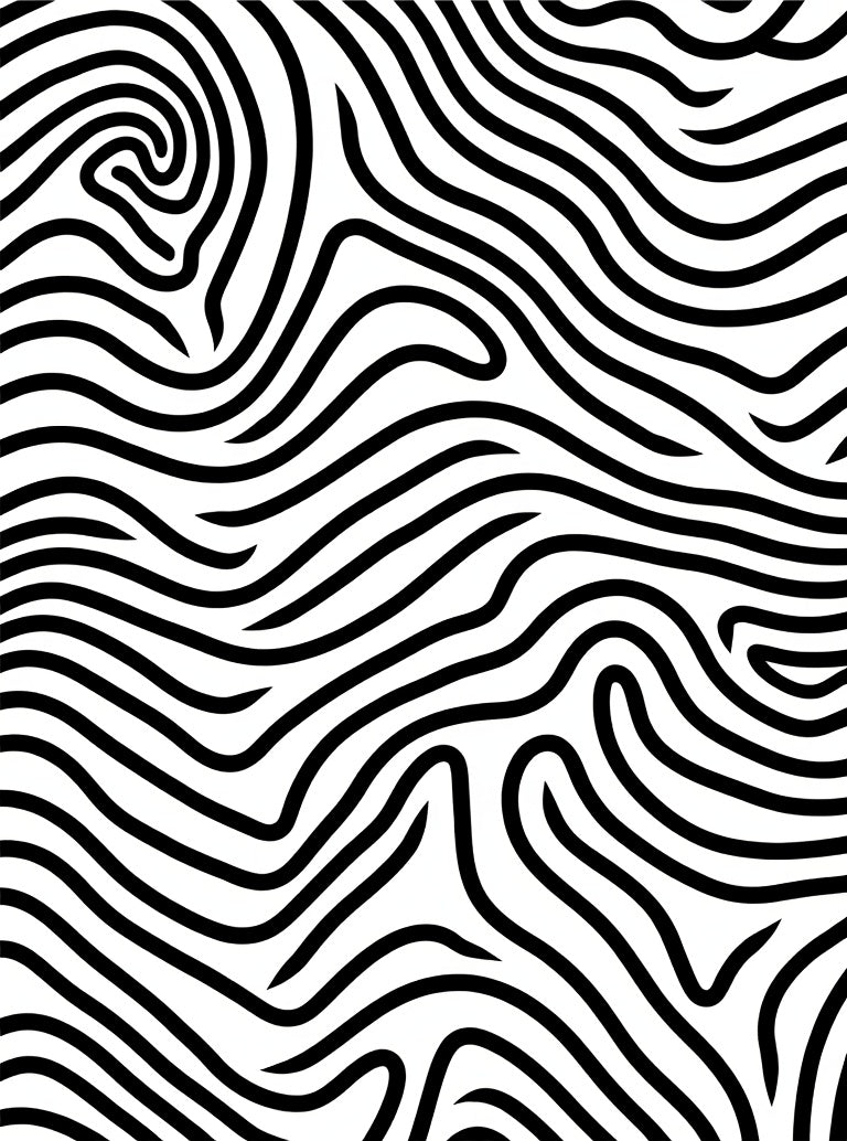 Bold Black And White Organic Stripes Rug
