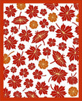 Crimson Maple Leaf Scatter Rug
