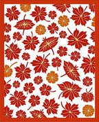 Crimson Maple Leaf Scatter Rug