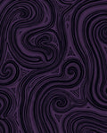 Deep Violet Swirling Triangles Rug
