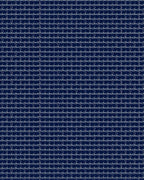 Deep Blue Geometric Interlocking Squares Rug